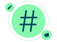 ícone de símbolo de hashtag