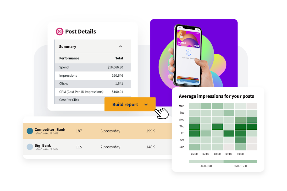 Screenshot showing how easy it is to select certain data with which to generate a report.