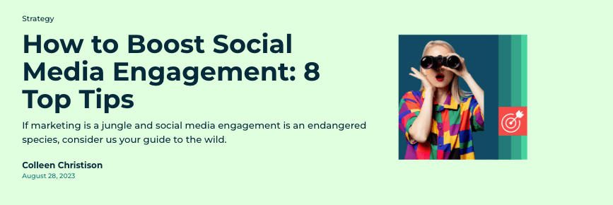 Captura de tela do blog da Hootsuite