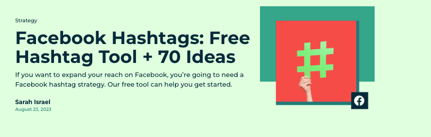 Captura de tela do blog da Hootsuite
