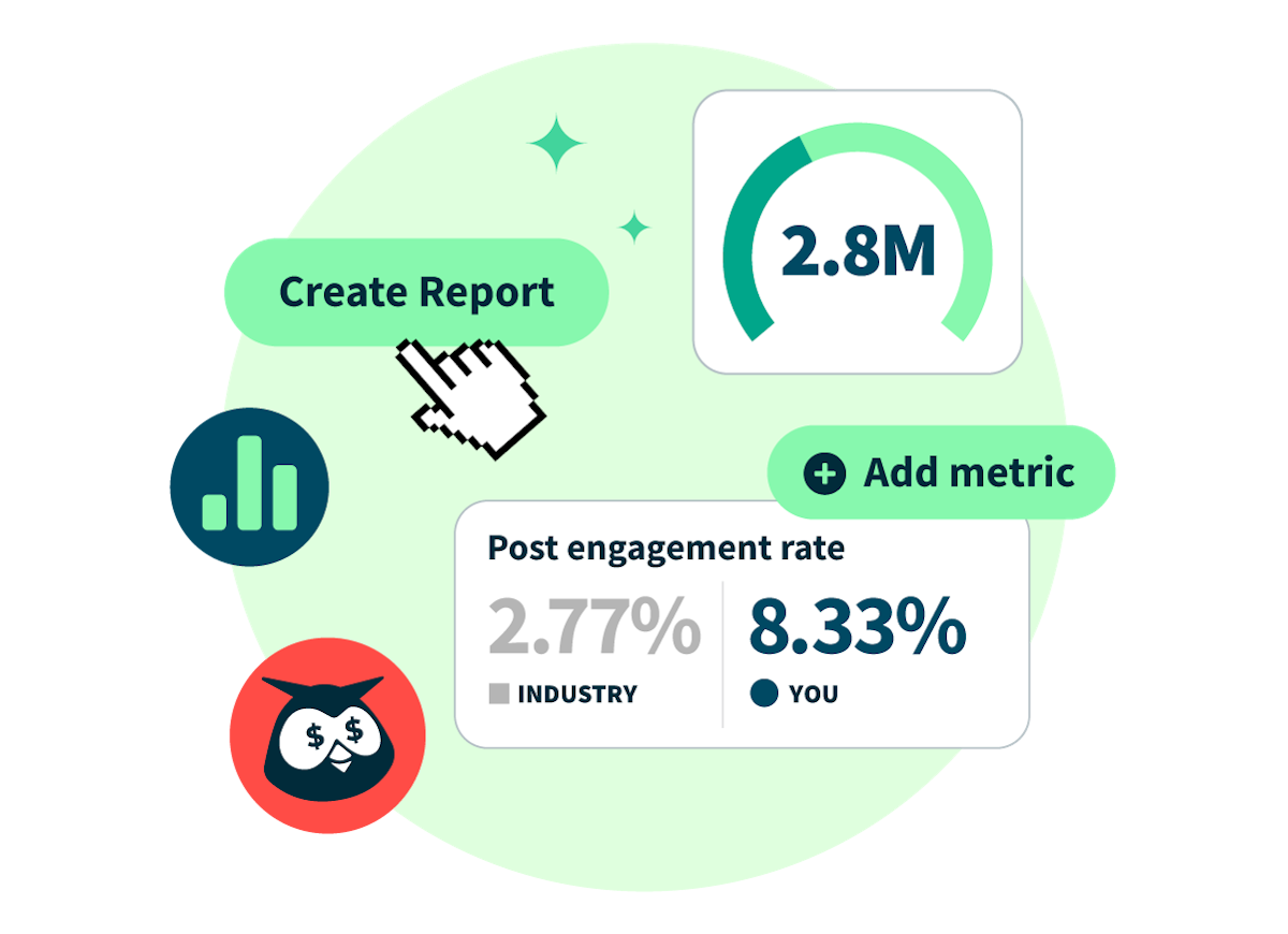 create report based on post metrics