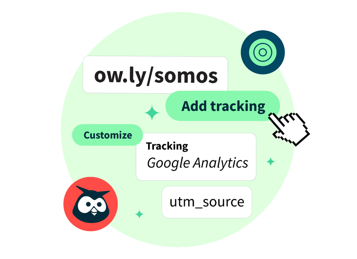 Hinzufügen von utm_source Google Analytics Tracking zum Link „ow.ly/somos“